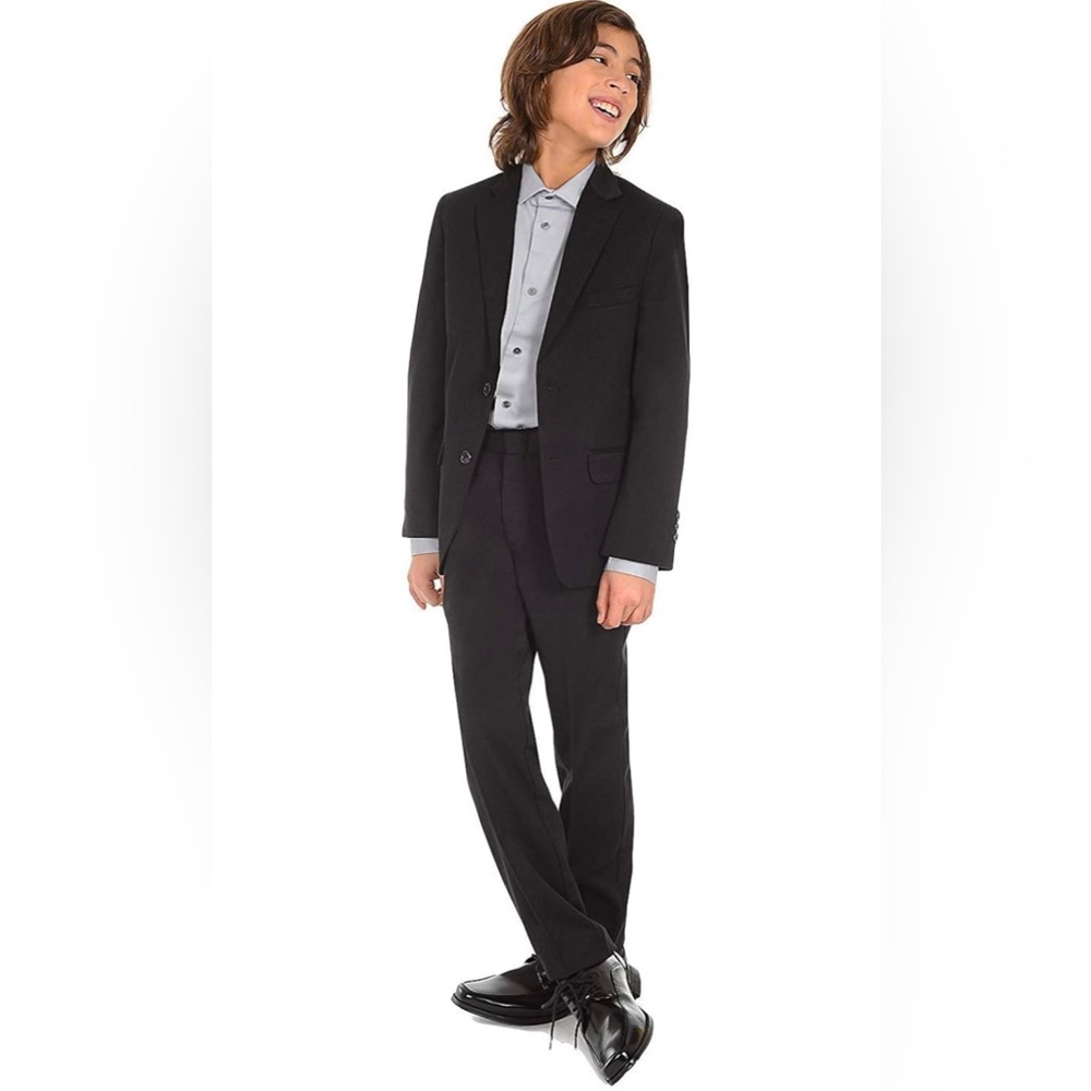Teen Boys 2pc Calvin Klein formal suit Black 16